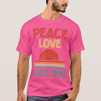 Camiseta Piece Love Paddle Tênis Funny