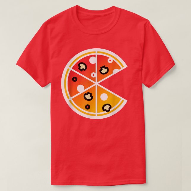 Camiseta Piece Pizza Slicefunny Casais Pizza S 100 (Frente do Design)
