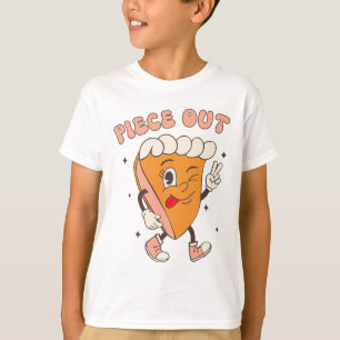 Camiseta Piece Pumpkin Pie Retro Ação de Graças Fall Groo