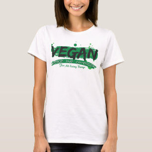 Camiseta Piedade do amor da paz do Vegan