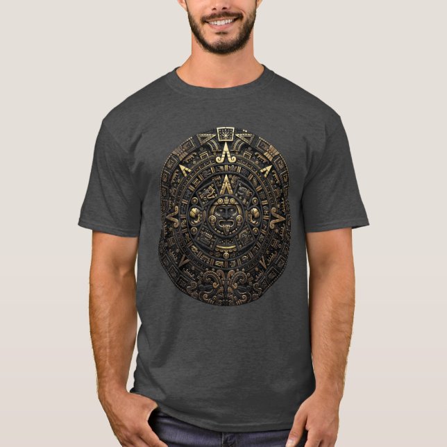 Camiseta Piedra del Sol Azteca (Frente)