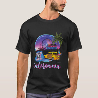 Camiseta Píer de Santa Mônica Califórnia 66 Fim do Caminho