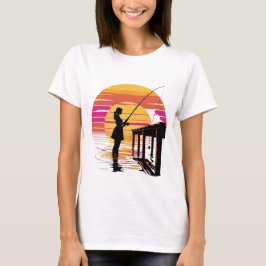 Camiseta Pier Fishing Girl