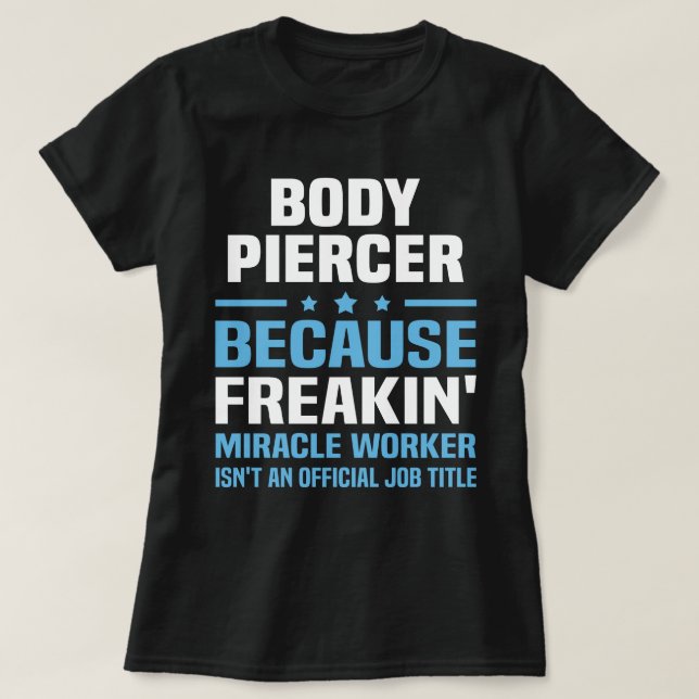Camiseta Piercer do Corpo (Frente do Design)