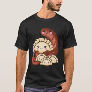 Camiseta Pierogi e Kielbasa Polônia de Comida tradicional P
