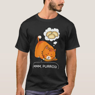 Camiseta Pierogi Maker Dumplings Enchidos Gato de cozinha p