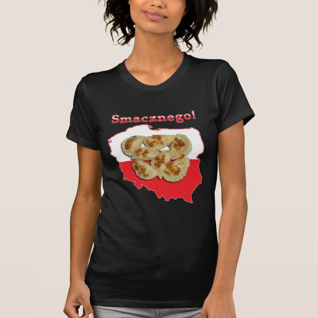 Camiseta Pierogi Smacznego Mapa Polonês (Frente)