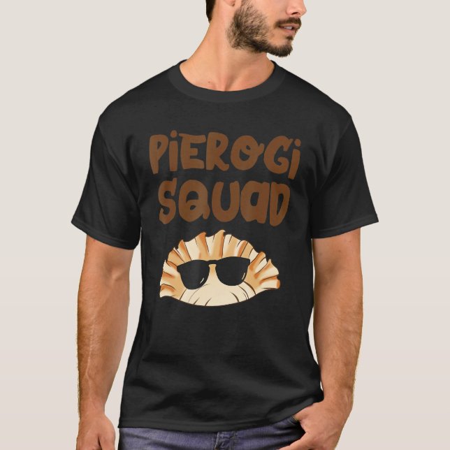 Camiseta Pierogi Squad Pierogi Polônia da Equipe de Comidas (Frente)