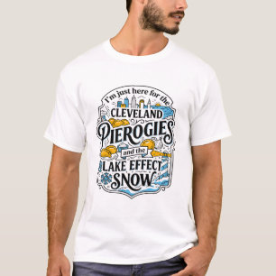 Camiseta Pierogies de Cleveland e Neve de Efeito de Lago