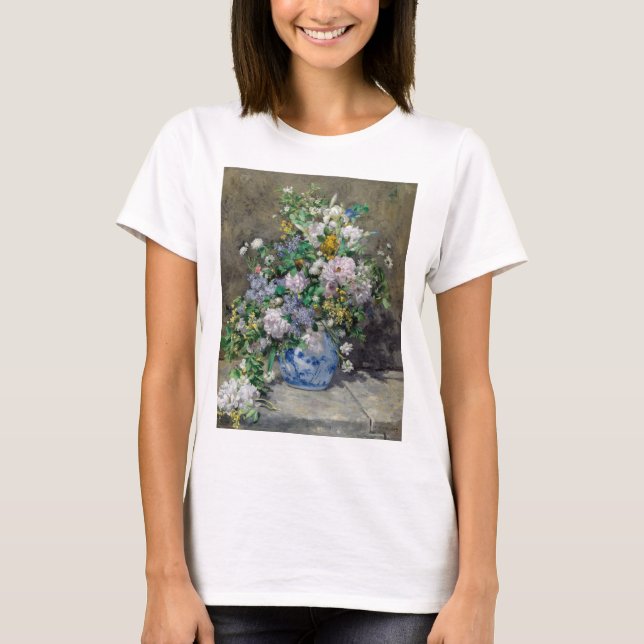 Camiseta Pierre-Auguste Renoir - Buquê Primavera (Frente)