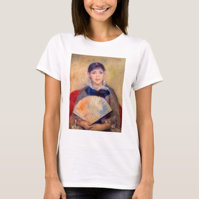 Camiseta Pierre-Auguste Renoir - Garota com ventilador (Frente)