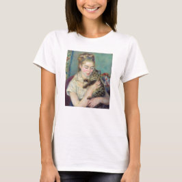 Camiseta Pierre-Auguste Renoir - Mulher com gato