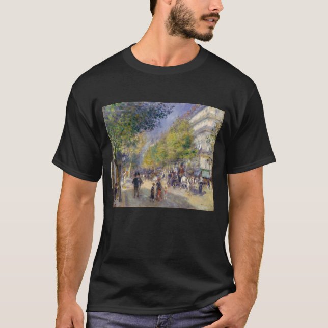 Camiseta Pierre-Auguste Renoir - Paris, Grands Boulevards (Frente)