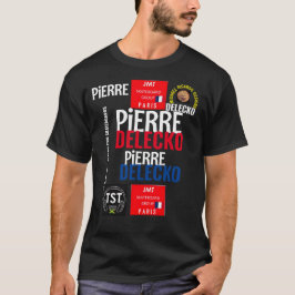 Camiseta PIERRE DELECKO JMT PARIS Basic Dark T Shirt