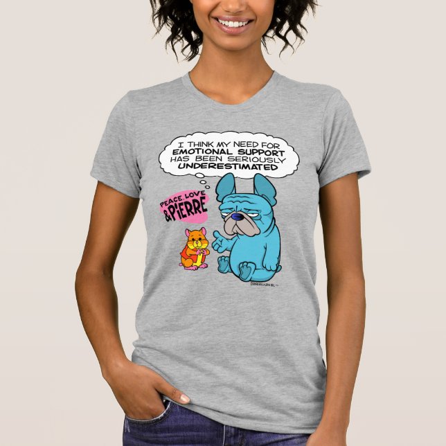 Camiseta Pierre e Abbot Slogan Mulheres (Frente)