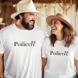 Camiseta Pierre Poilievre - Bandeira oficial canadiana