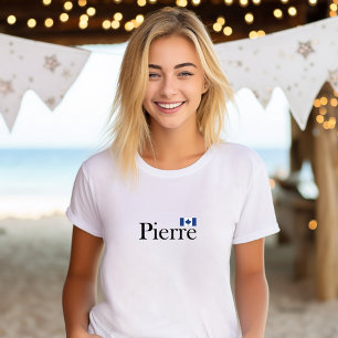 Camiseta Pierre Poilievre com bandeira oficial do Canadá