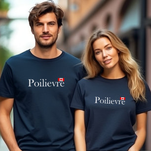 Camiseta Pierre Poilievre Oficial Canadense Flag Dark Color