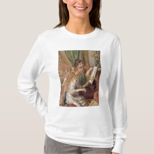 Camiseta Pierre raparigas de Renoir um no piano