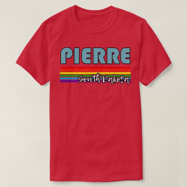 Camiseta Pierre South Dakota Pride Pierre LGBT Gift LGBTQ (Frente do Design)