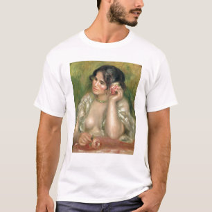 Camiseta Pierre um Renoir   Gabrielle com um rosa
