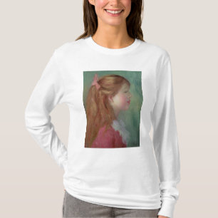 Camiseta Pierre uma rapariga de Renoir   com cabelo longo