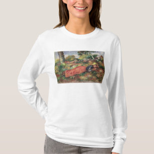 Camiseta Pierre uma rapariga de Renoir   que dorme na grama