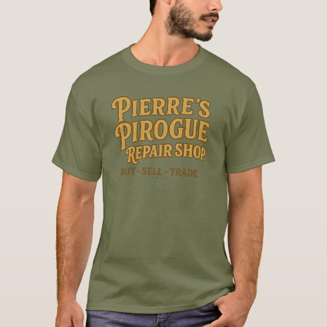 Camiseta Pierre's Pirogue Repair Shop -  (Frente)