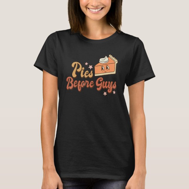 Camiseta Pies Before Guys Pumpkin Autumn Fall Yall Thanksgi (Frente)