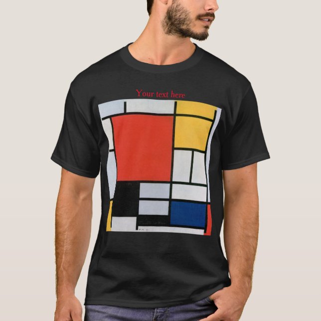 Camiseta Piet Mondrian Abstrato (Frente)