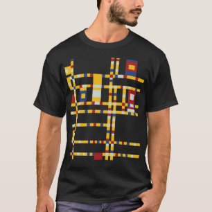 Camiseta Piet Mondrian - Boogie Woogie Modern Art da Broadw