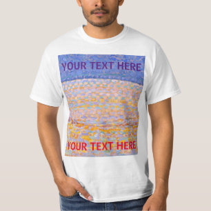 Camiseta Piet Mondrian, famosa Dune III de pintura