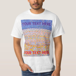 Camiseta Piet Mondrian, famosa Dune III de pintura