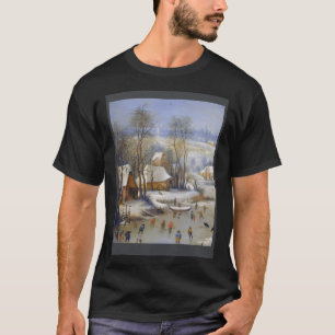 Camiseta Pieter Bruegel A Paisagem de inverno Mais Velho co