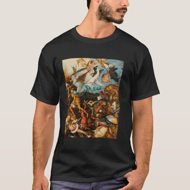 Camiseta Pieter Bruegel, O Velho - A Queda Dos Anjos (Frente)
