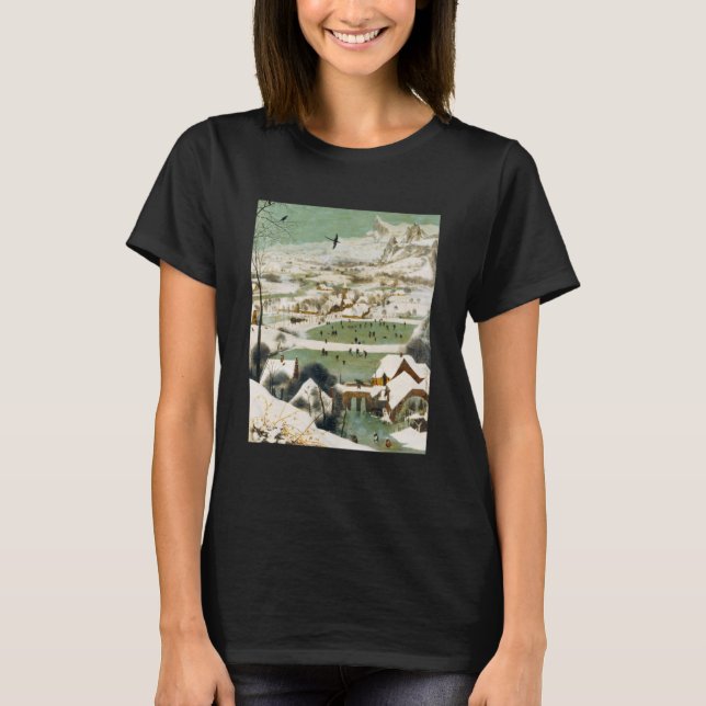 Camiseta Pieter Bruegel, o Velho Caçadores da Neve (Frente)