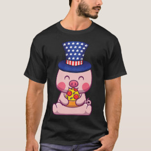 Camiseta Pig 4 De Julho Dia Da Independência Usa Premium 43