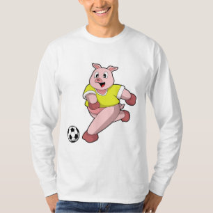 Camiseta Pig as Soccer player with Soccer