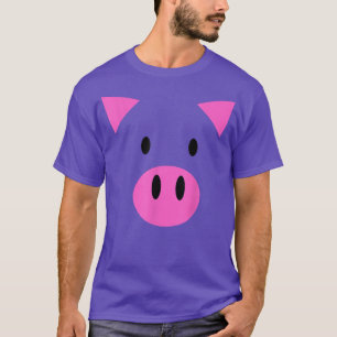 Camiseta Pig Face Figurume Dia de as Bruxas engraçado Ping