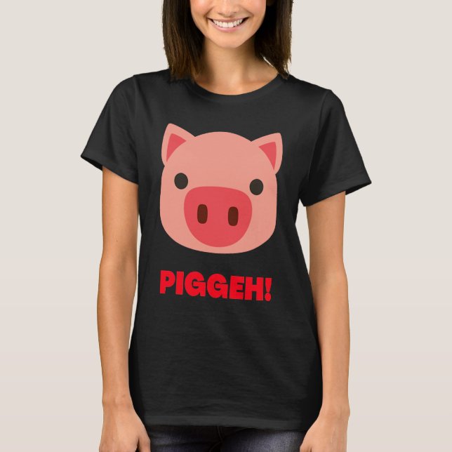 Camiseta Pig Face  Halloween Costume Infant Kids Adult (Frente)