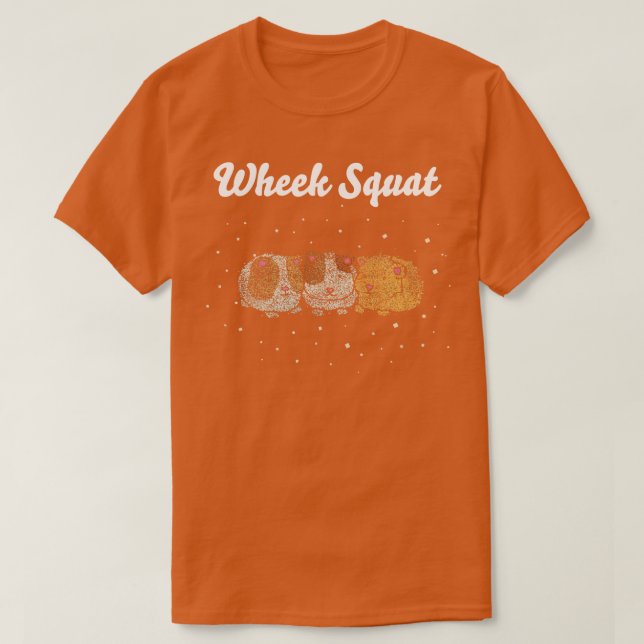 Camiseta Pig Guiné Pig Pig Squat (Frente do Design)