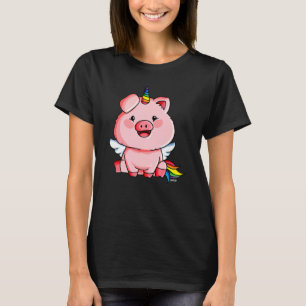 Camiseta Pig Horn Unicorn Rico de Costume de Suíno