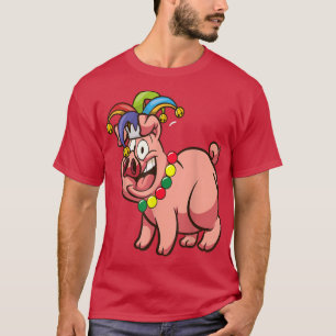 Camiseta Pig Jester Junteenésimo Cute Melanin Pride African