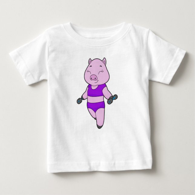 Camiseta Pig Malhação Dumbbell (Frente)