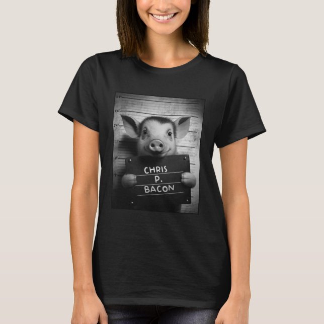 Camiseta Pig Mugshot (Frente)