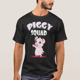 Camiseta Pig Piggy Squad Lovely Animal Te