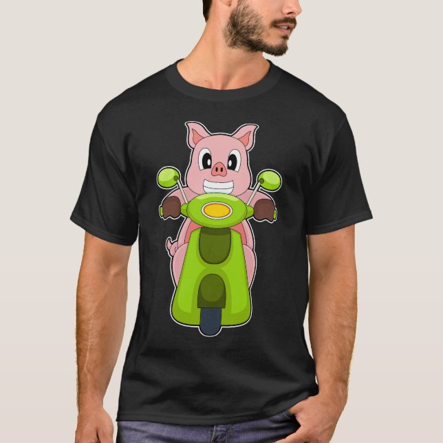 Camiseta Pig Scooter (Frente)