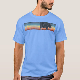 Camiseta Pig Vintage Pet Lover Dog Mãe Pai Mulheres