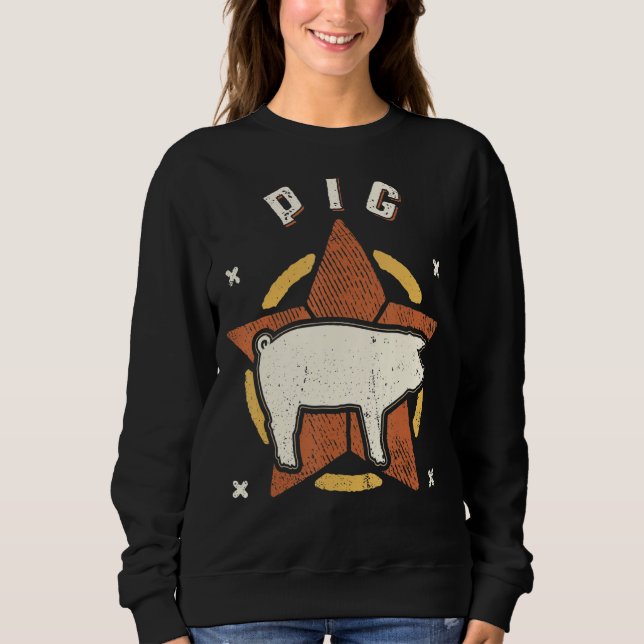 Camiseta Pig Vintage Retro Classic Animal (Frente)