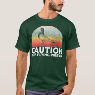 Camiseta Pigão Voador Baixo Pigeon Funny Vintage Bird